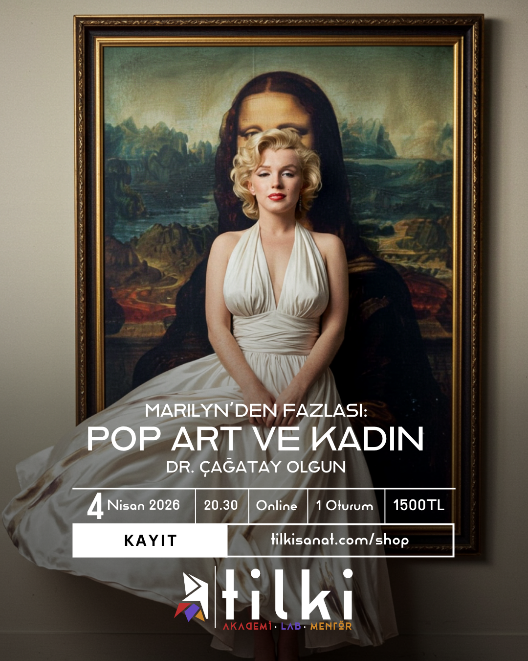 pop art ve kadın atölye görseli