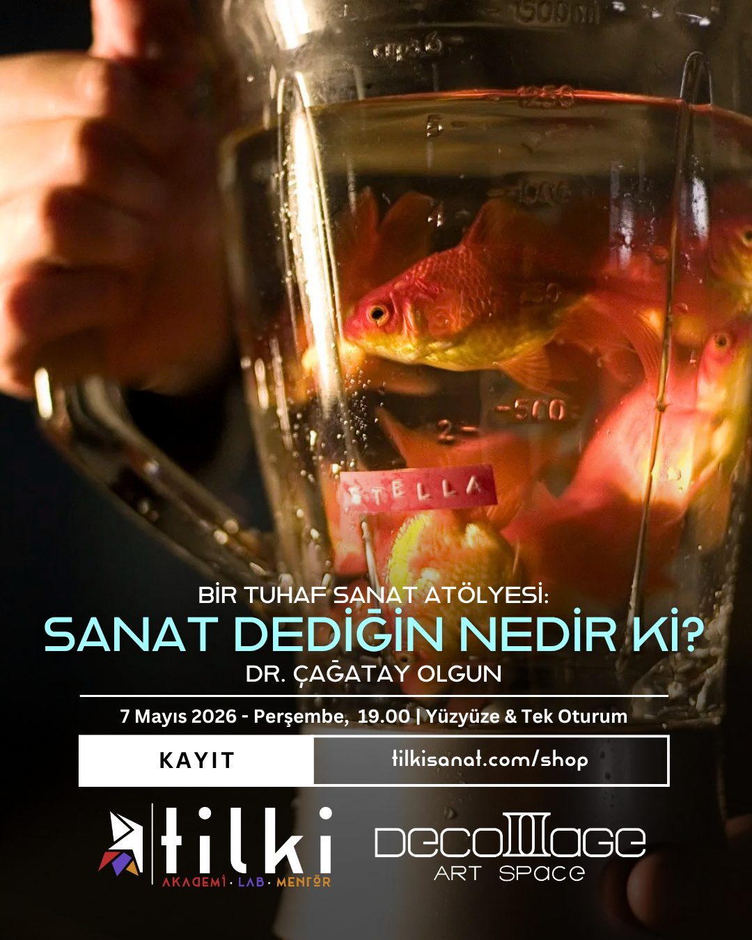 Bir Tuhaf Sanat Atölyesi Decollage Art Space etkinliği