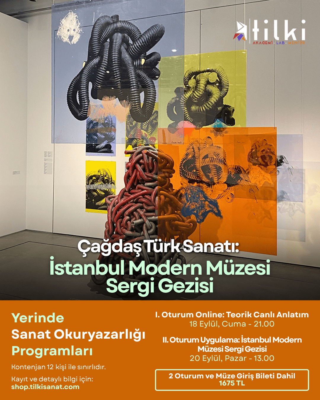 İstanbul Modern Sergi Gezisi -atölye görseli